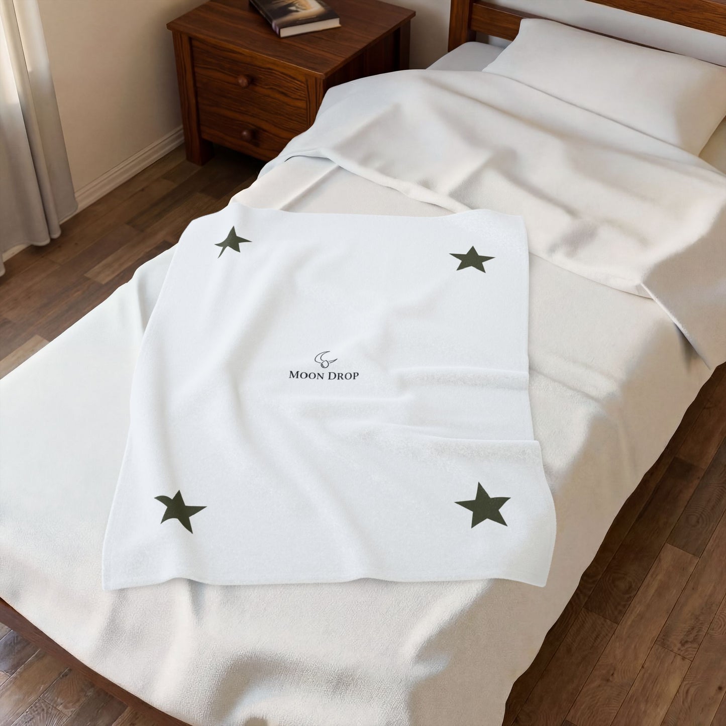 Moon Drop Velveteen Plush Blanket