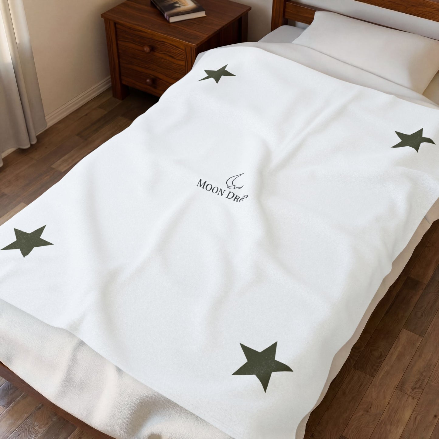 Moon Drop Velveteen Plush Blanket