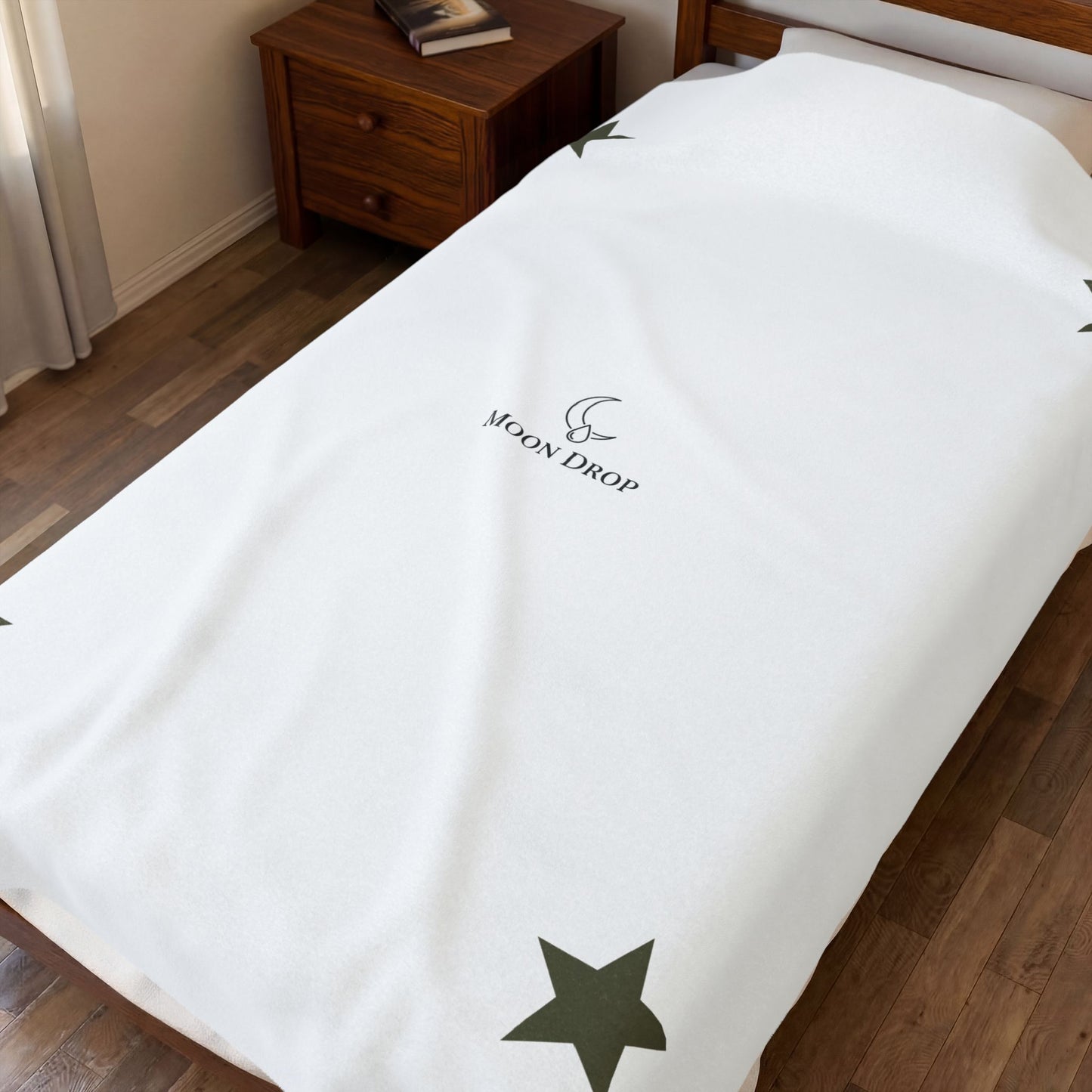 Moon Drop Velveteen Plush Blanket
