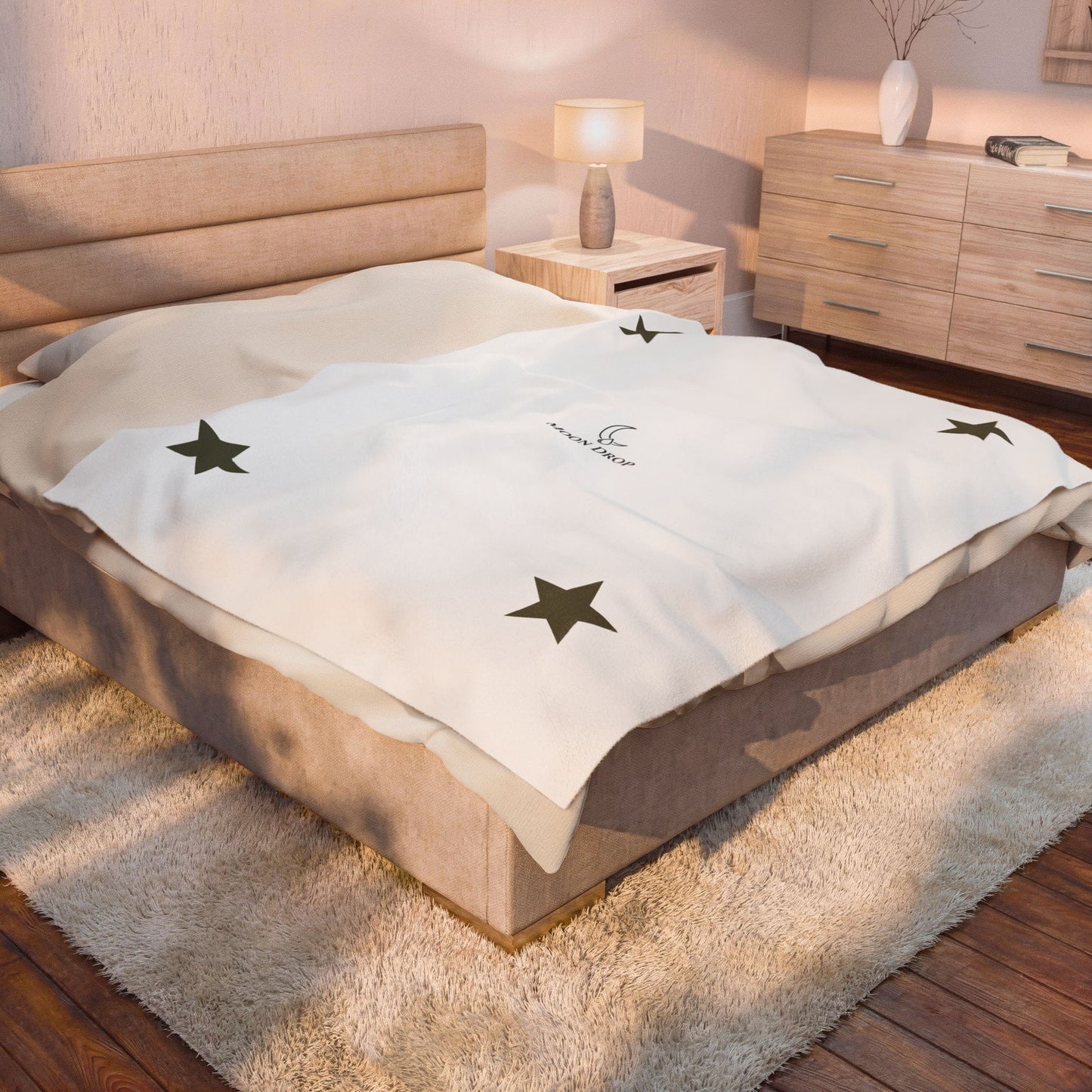 Moon Drop Velveteen Plush Blanket