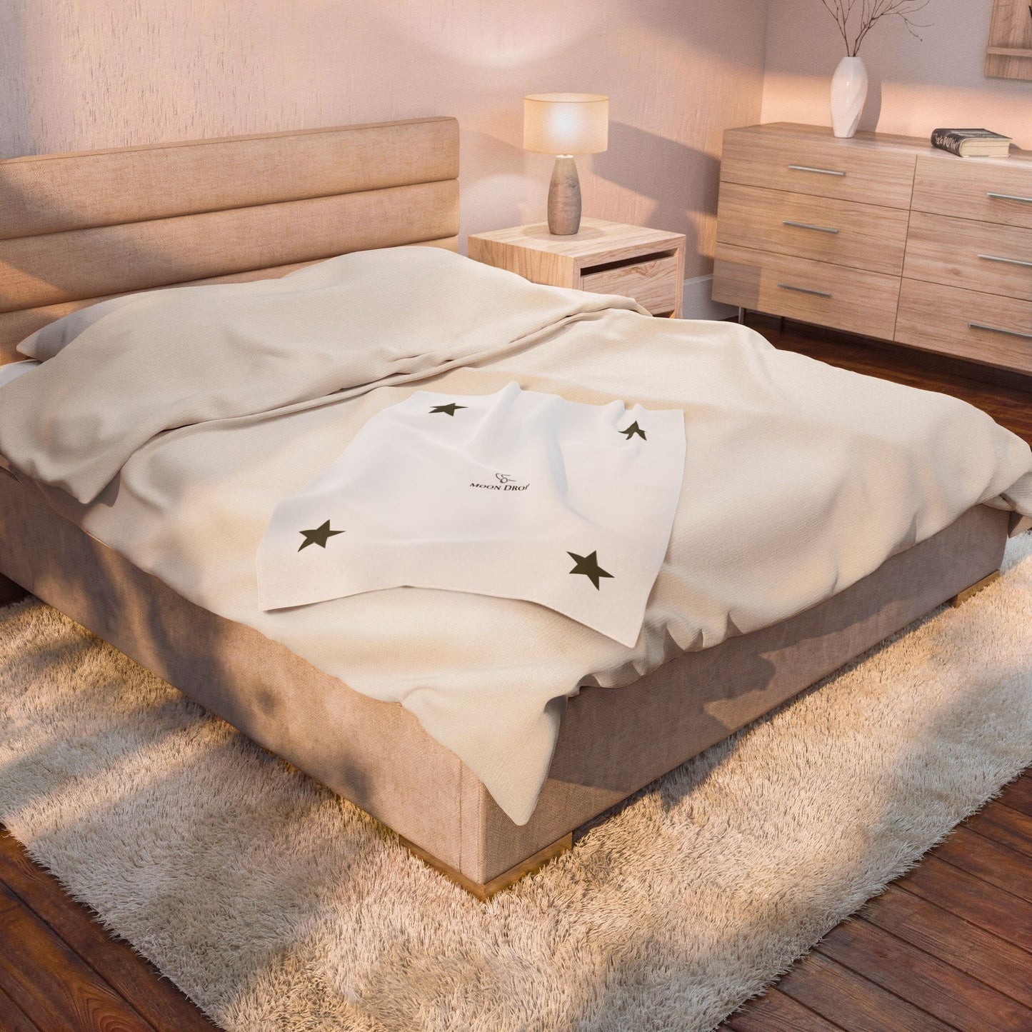 Moon Drop Velveteen Plush Blanket